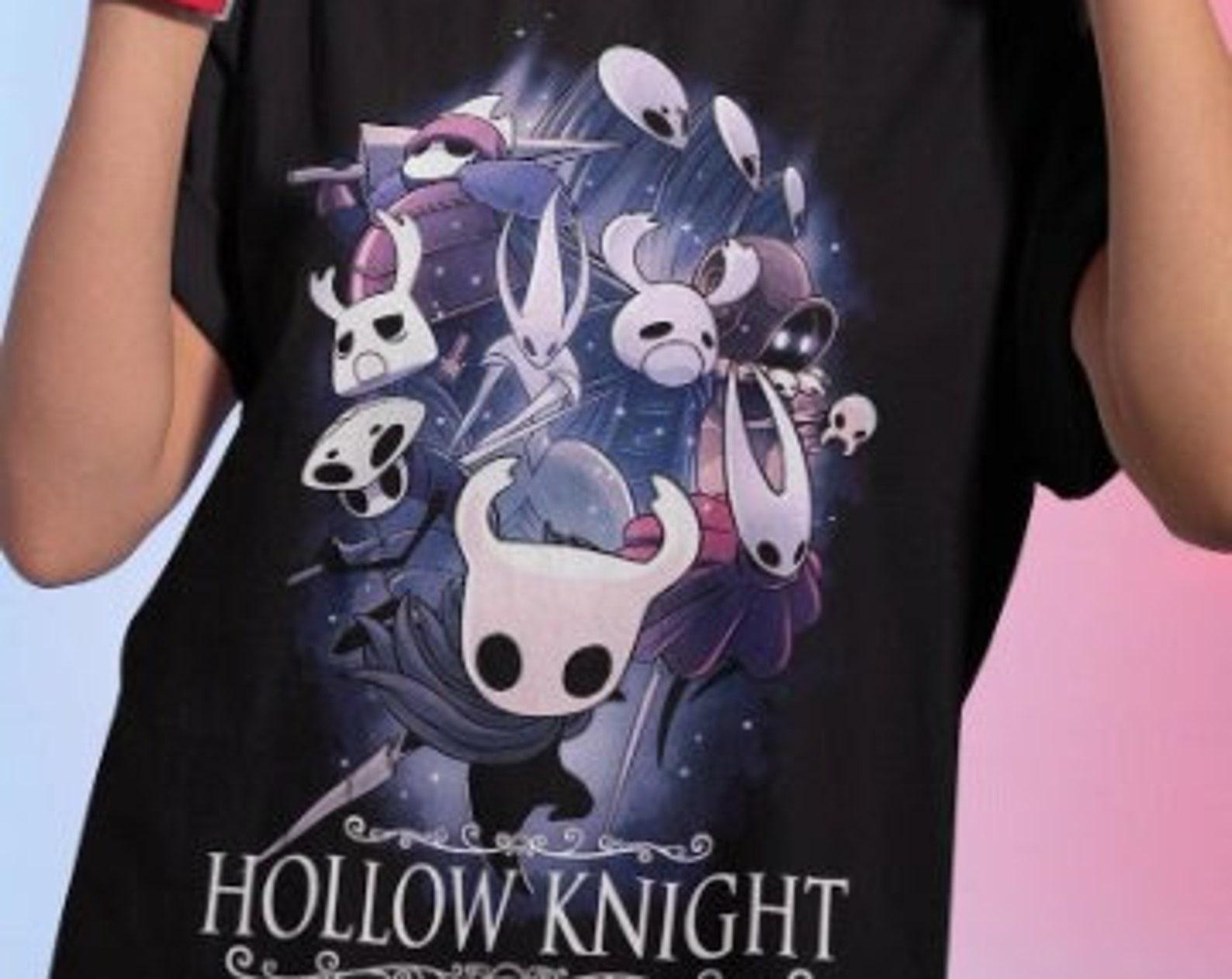 Unisex Hollow Knight Gaming T-Shirt, Indie Videogame Shirt L