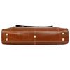 Genuine Leather Laptop Briefcase Bag for Men, Durable Vintage Office Travel Carry Business Messenger Shoulder Bag, Multi Pocket Zipper Work Handbag