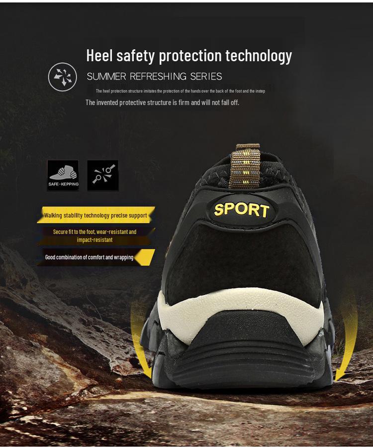 Men's Breathable Summer Mesh Casual Sports Shoes - Lightweight & Soft Sole for Outdoor Activities