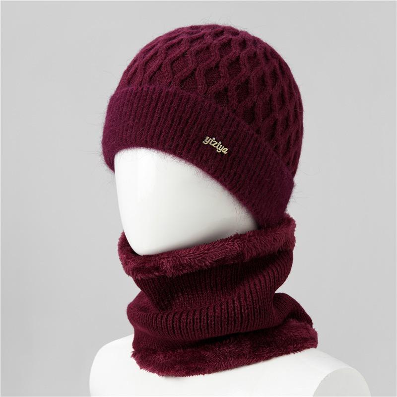Winter old hat women's warm ear protection wool hat fleece knitted hat cold hat
