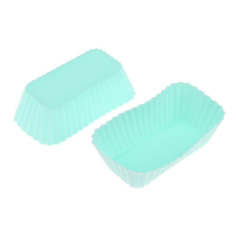 

6шт прямоугольные силиконовые формы для торта, кексы, кексы, форма для выпечки