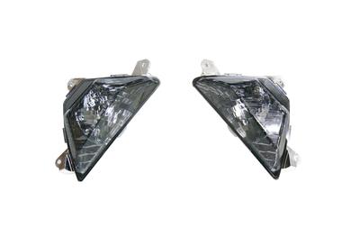 Kijima Motorcycle Parts Turn Signal Lens Set for Ninja (Front Cowl) 250, Smoke, 217-4441