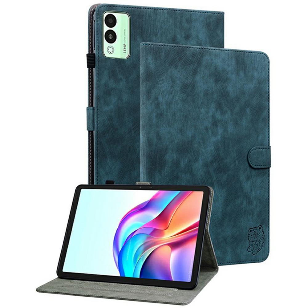 Für TECNO Megapad 11 Hülle Tiger-Aufdruck Kratzfestes PU-Leder Tablet-Hülle