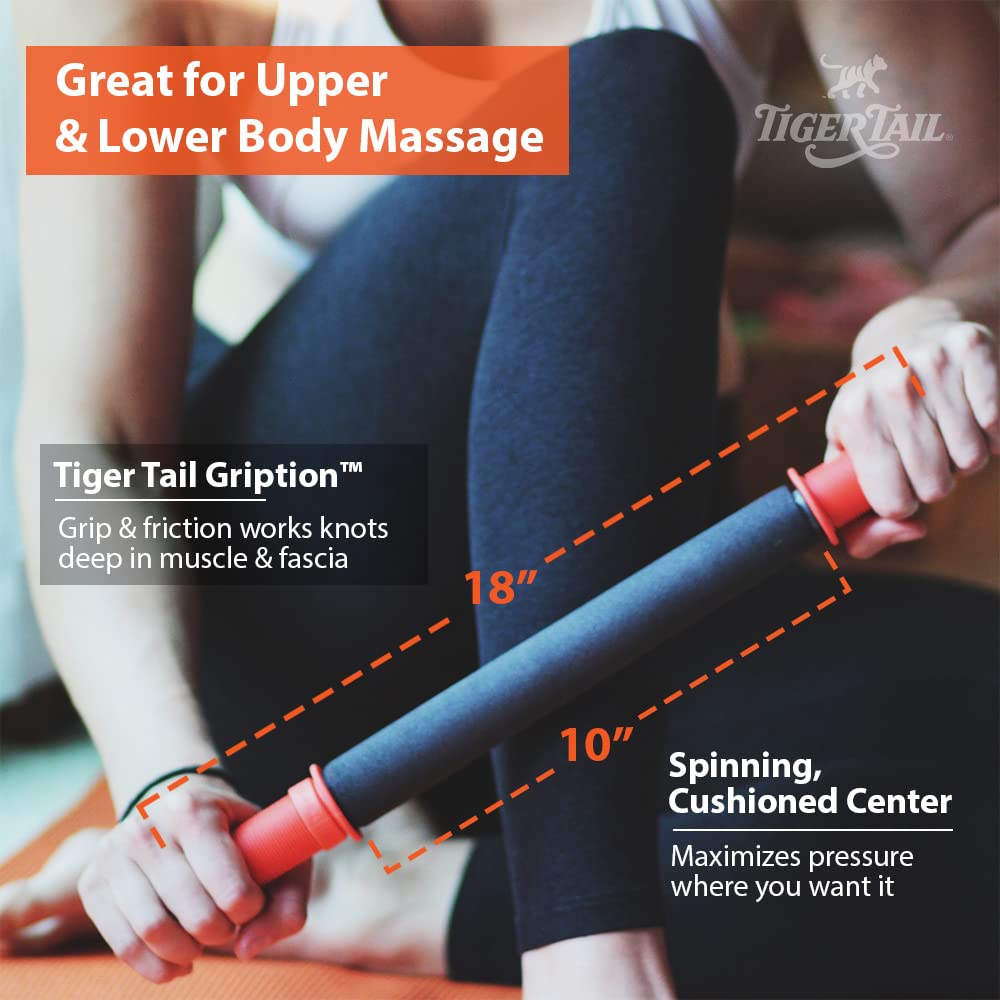 TigerTail Trigger Point & Myofascial Release Massage Roller, Standard Model (46cm)