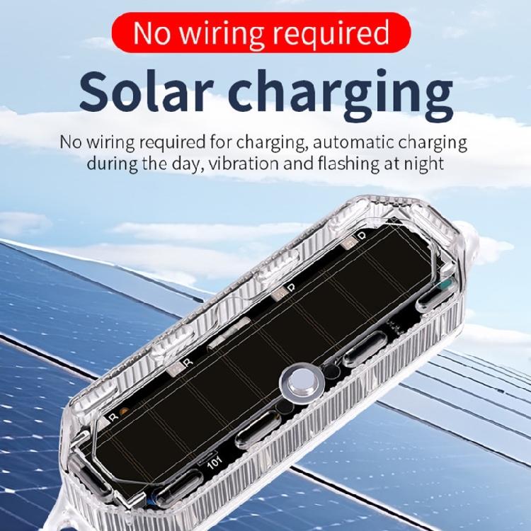 Motorcycle Tail Flash Light Flash Designs Improve Night ridings Safety Waterproof Solar Charging LED Light for ridings