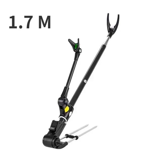 Утолщенная телескопическая подставка для удочки, Двухцелевая подставка для удочки, 1,7 м Новая подставка для удочки из нержавеющей стали