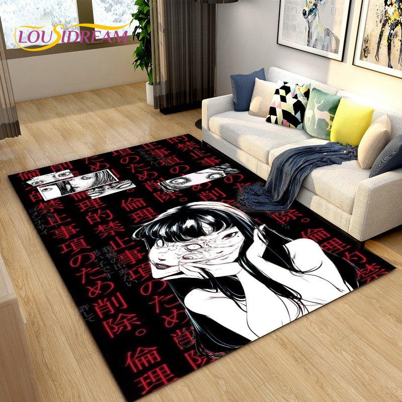 Junji Ito Tomie Kawakami Ghost  Area Rug Large,Carpet Rug for Living Room Bedroom Sofa Doormat Decoration,Kid Non-slip Floor Mat