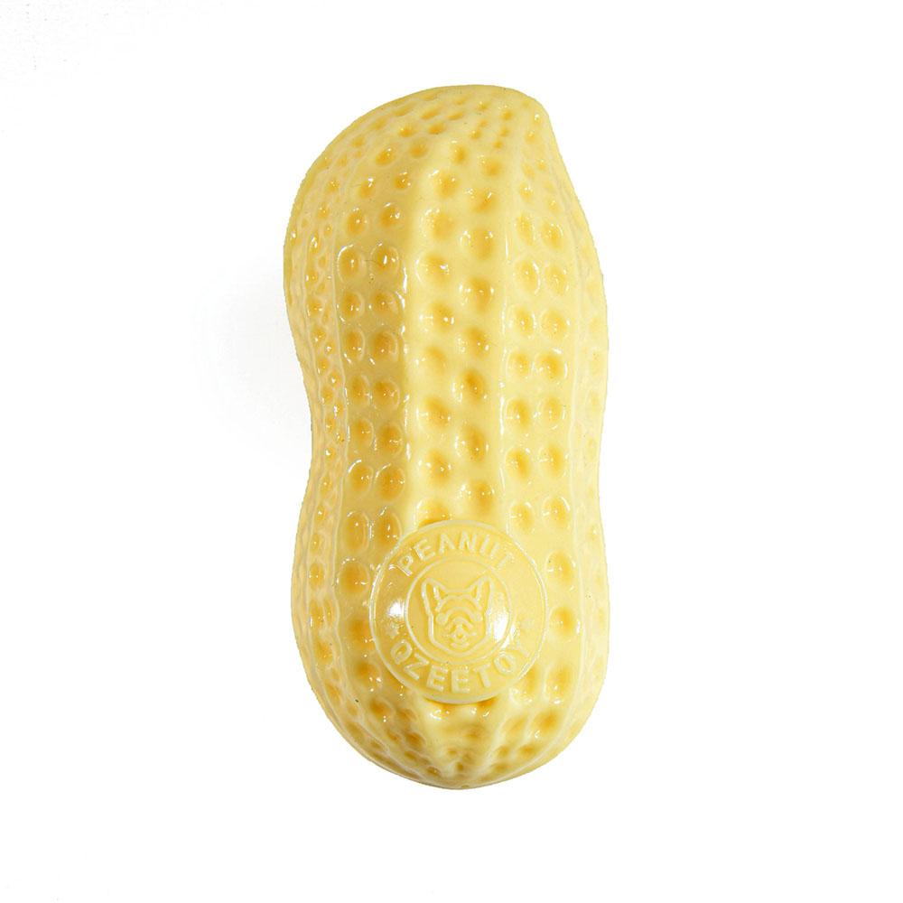 

Peanut Shape Realistic Squeaky Pet Toys - Durable Chew Toys for Dogs Cats, Anti-Boredom Molar Interactive Sound-Making білий