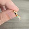 Minimalist Spring/Summer New Ring, Women's Coldness Style, Minimalist Luxury, Colorful Open End Ring