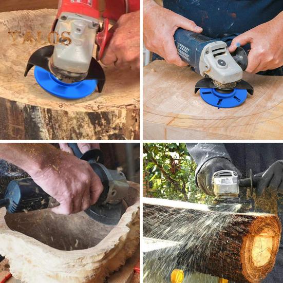 6 Teeth Wood Carving Disc Smooth Precise Carving Easy Installation Multipurpose Stump Remover Angle Grinder Wood Carving Disc