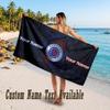 Rangers FC Design Beach Towel Custom Text Large Towel for Beach Vacation