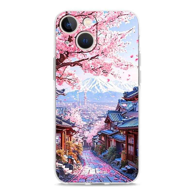 Phone Case For iPhone 17 Cases iPhone Air 16 15 12 13 14 Pro Max 7 8 Plus 16Pro iPhone11 Cover Landscape Japan Scenery