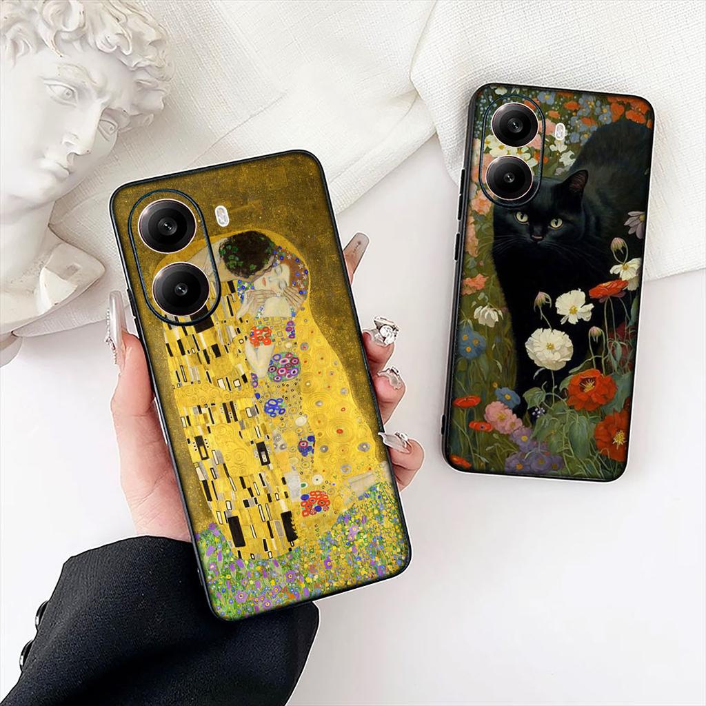 Art Gustav Klimt Protective Cover for Samsung Galaxy S25 Edge S24 S23 FE Plus Ultra A16 A15 A55 A57 5G Phone Case