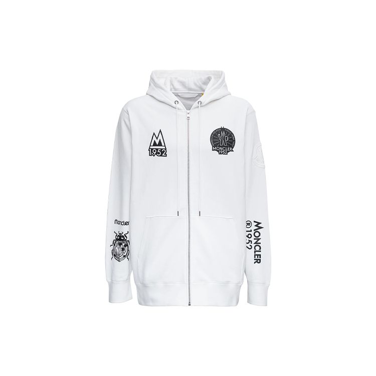 Moncler 1952 Hooded Sweater White Men Tops 8G000-03-809KX-001