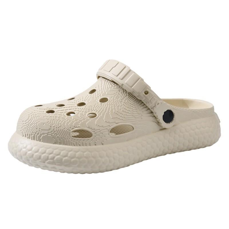 Summer new men's casual hole shoes platform non-slip eva fashion round head indoor and outdoor beach bag head sandals