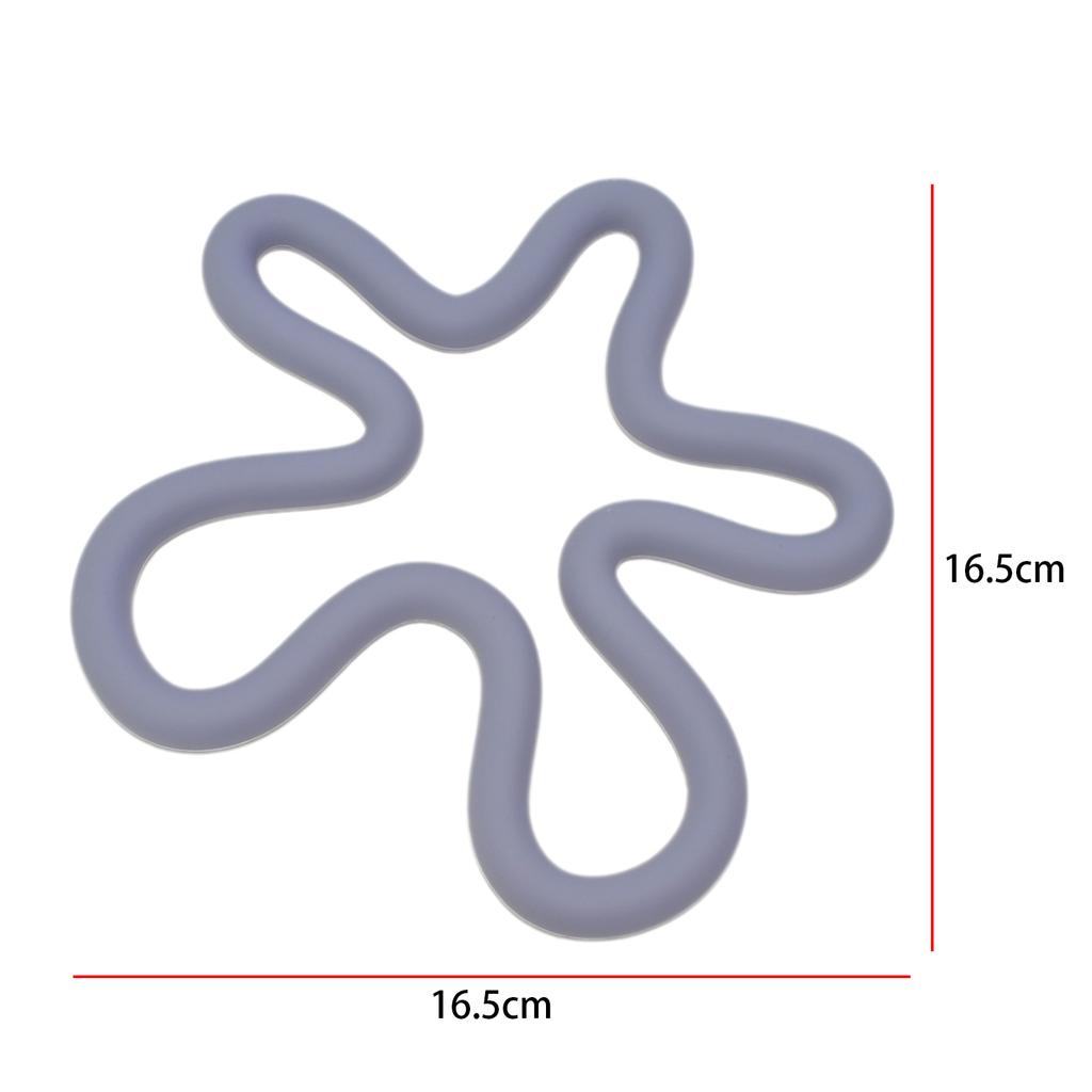 Silicone Trivet Mat Creative Heat Resistant Drinking Cup Mat Drinks Coaster for Countertop Table Cafe Pots and Pans Home