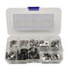 210pcs 304 Stainless Steel Retaining Rings & Belleville Washers Set (M2-M12) with Tweezers