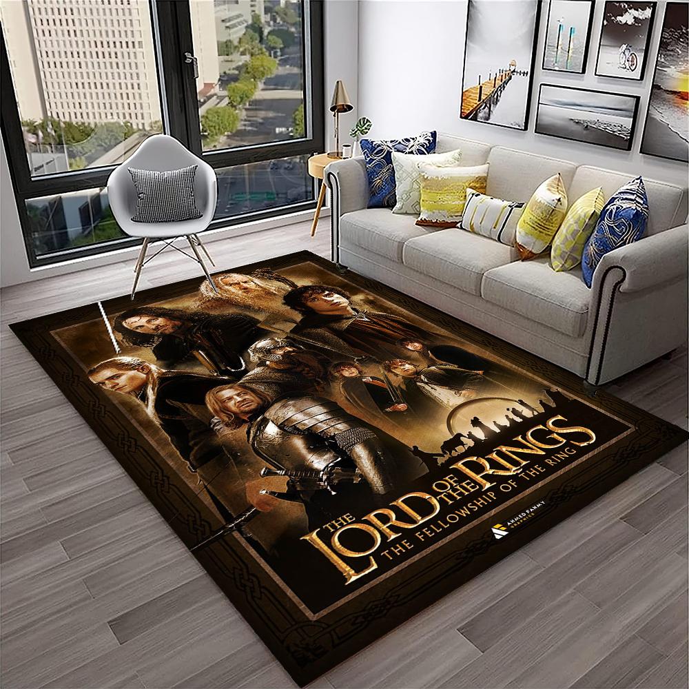 Movie L-Lord of The Rings H-Hobbit Area Rug,Carpet for Home Living Room Bedroom Sofa Doormat Decor,kids Play Non-slip Floor Mat