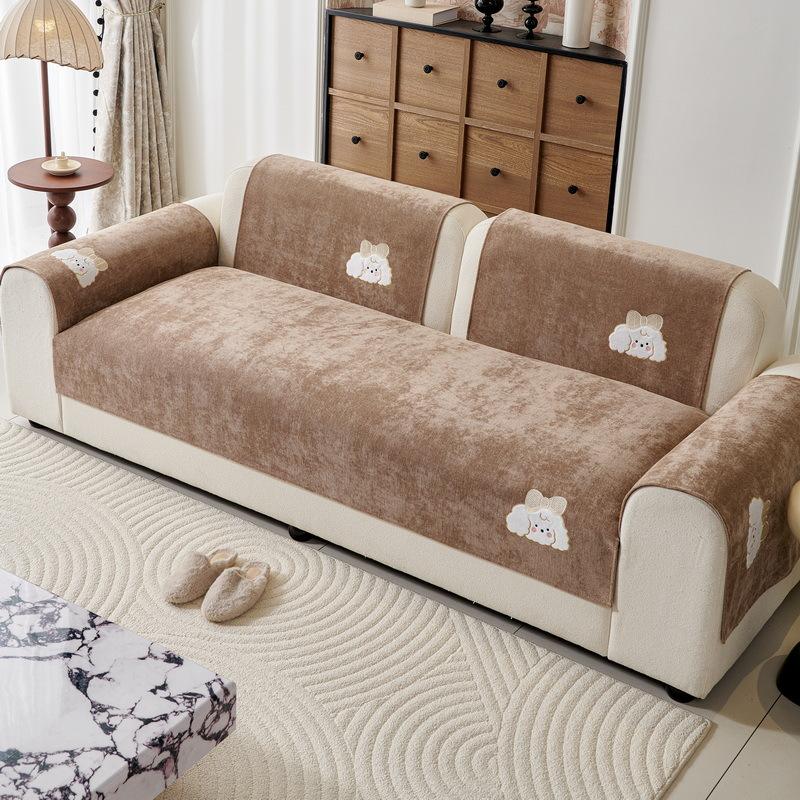 

Chenier Sofa Cushion New Four-Season Universal Non-Slip Seat Cushion Light Luxury Leather Sofa Cover Full Cover Cloth Towel 70*70cm