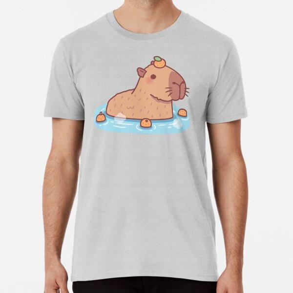 

Милая капибара с апельсином на голове, чиллящая IT-футболка S-5XL Лучшая футболка L