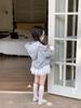 Girls' Hooded Bowknot Sweatshirt & Lace Trim Skirt Set - Spring/Autumn 2026 Collection