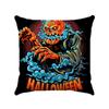 Cartoon Halloween Design Digital Printing Short Plush Pillow Covers Decorative For Car Sofa Office Cushion Cover Home Goods