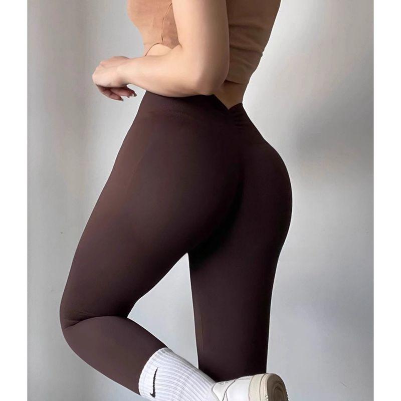 Fashion Back V Waist Fitness Pants Breathable Hip-Lifting Exercise Peach Hip Training Pant Wait Lifting High Waist Yoga Pants Hip-Lifting Women