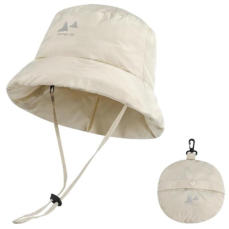 1Pc Lightweight Folding Padded Warm Hats Women Winter Bucket Hat Waterproof Cap