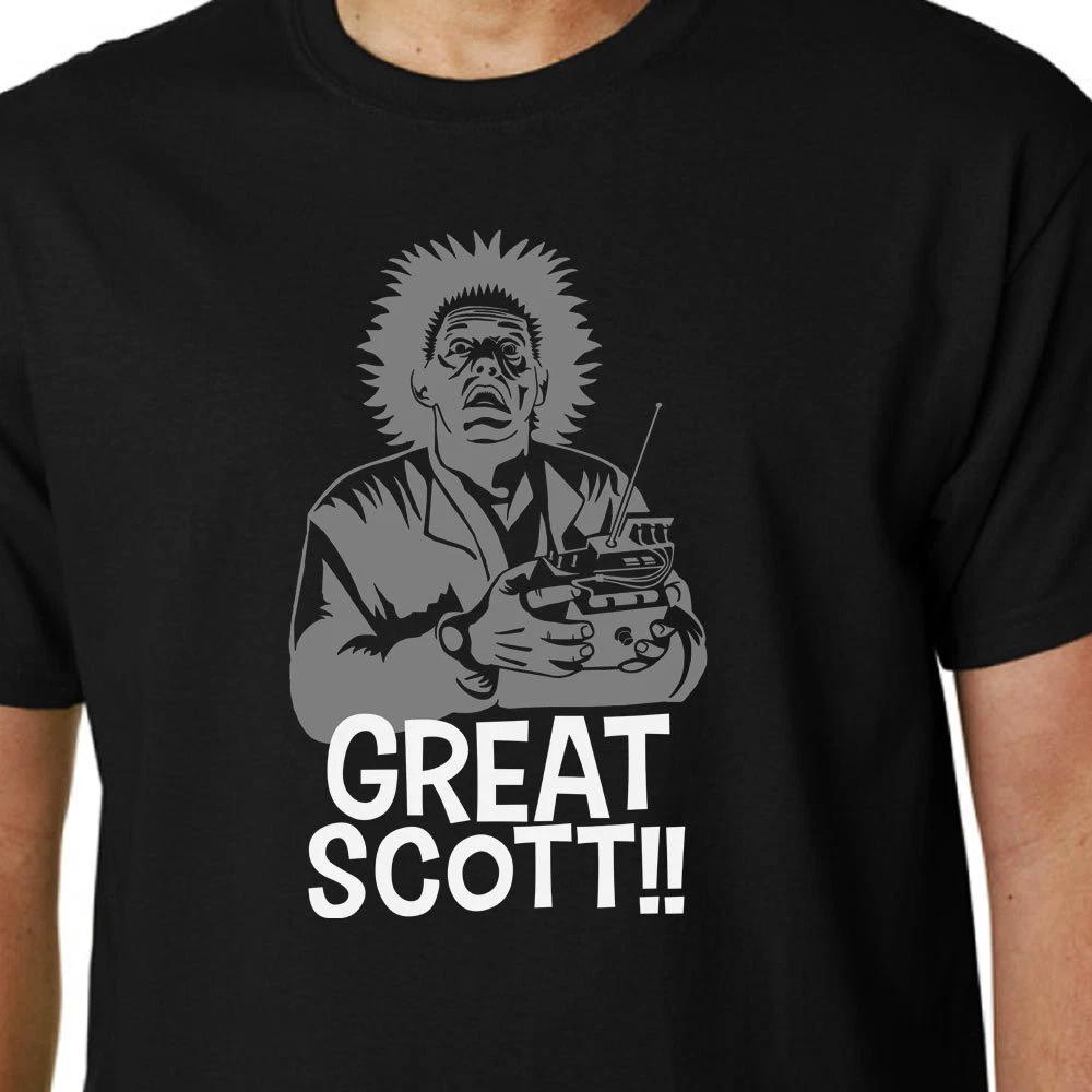Great Scott TShirt Back To The Future Doc Emmett Brown Marty Mcfly Film Funny S