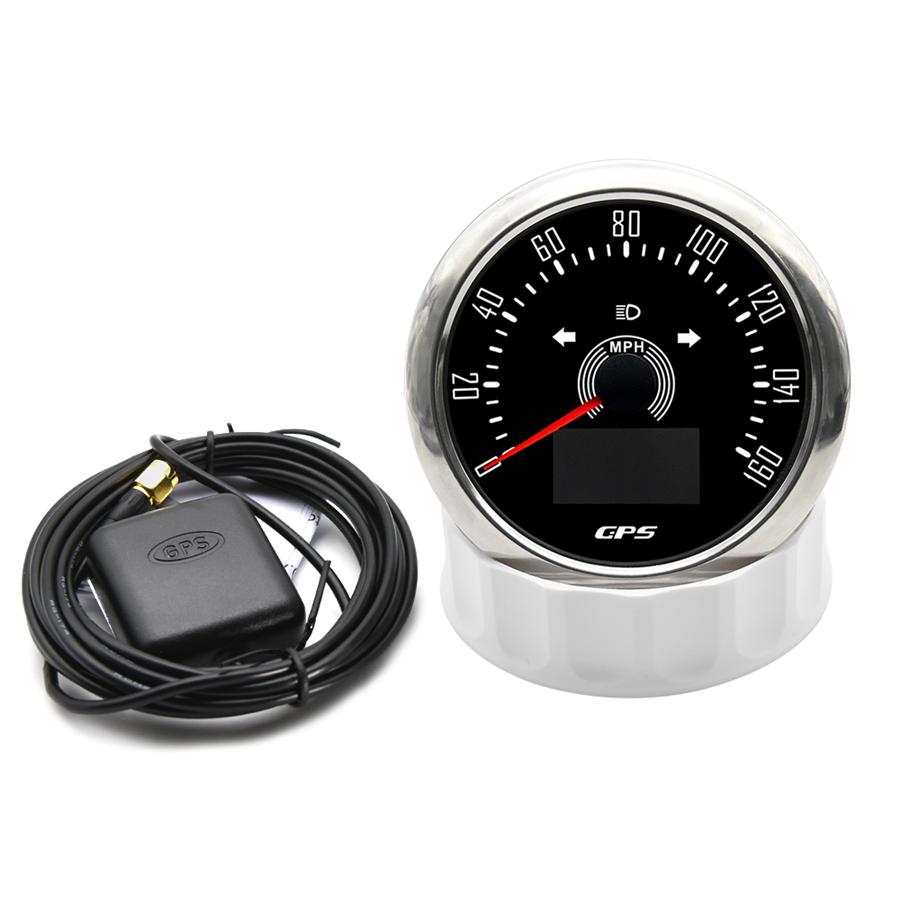 85mm 3in1 Digital GPS Speedometer Gauge w/COG Trip 160MPH For Car Marine Yacht