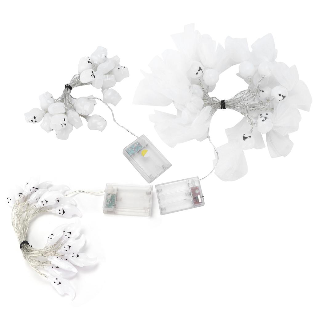 Skeleton Lights Mini Portable Battery Powered Energy Saving LED Lights Halloween Skull Lights