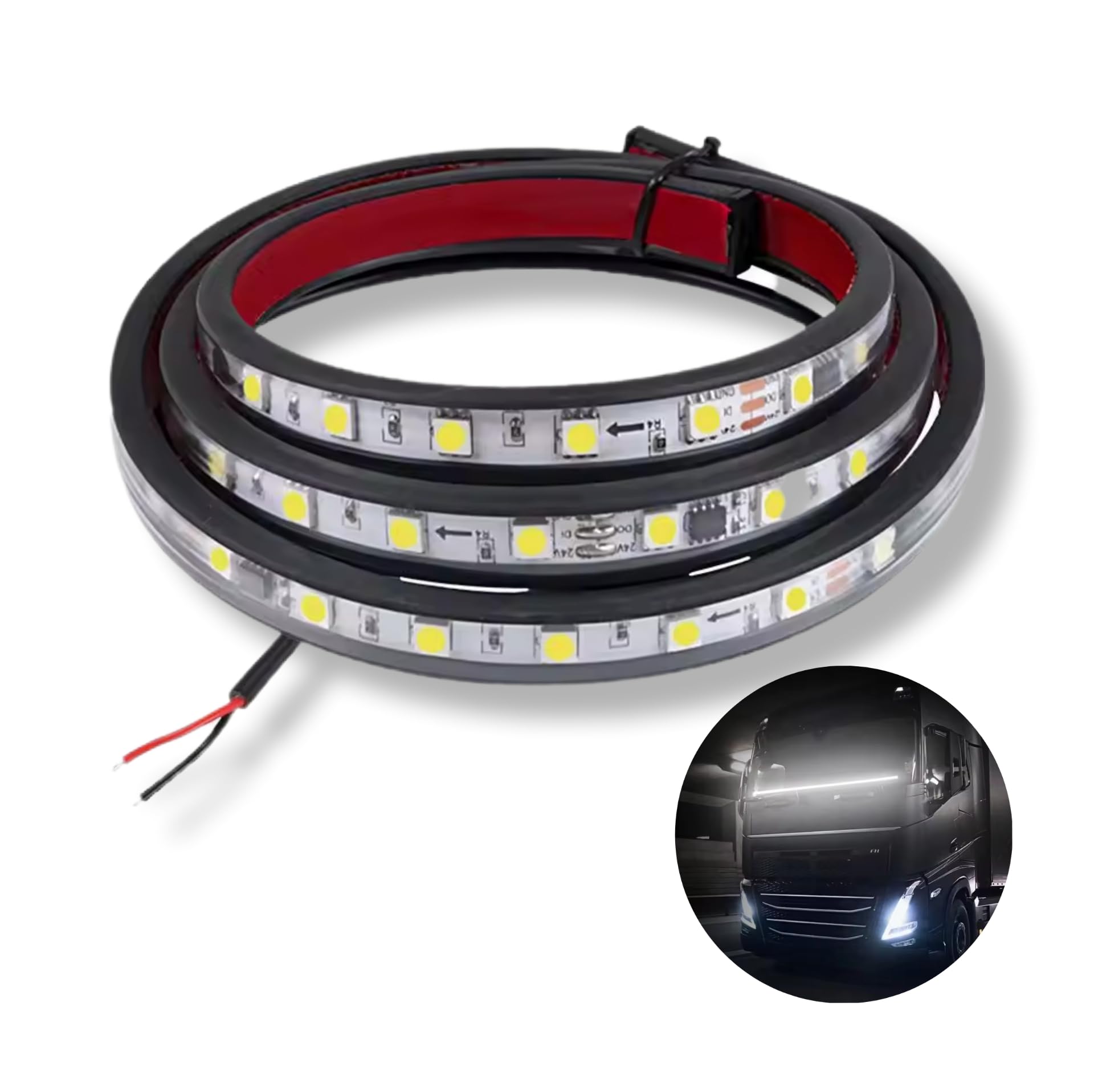 

Super Bright 24V LED Flowing White Light Tape Light Car LED Tape Meteor Sequential білий