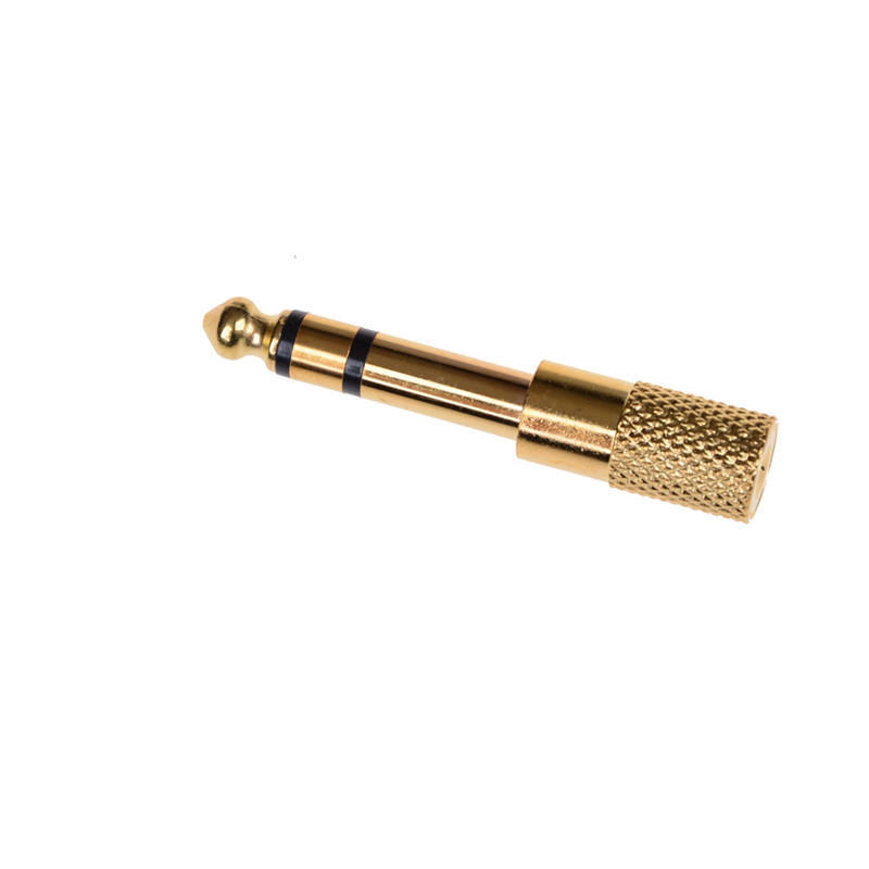 6.5Mm 1/4" Male Plug To 3.5Mm 1/8" Female Jack Stereo Headphone Audio Adapter