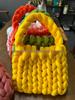 Icelandic Wool DIY Chunky Knit Korean-Style Tote Bag