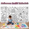 Cartoon Halloween Graffiti Tablecloth Creative Large Coloring Posters  Haunted House