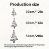 1-Piece Minimalist Xmas Tree Wall Art Metal Decor Rustproof Indoor Outdoor Holiday Home Garden Yard Decoration Sculpture Gift