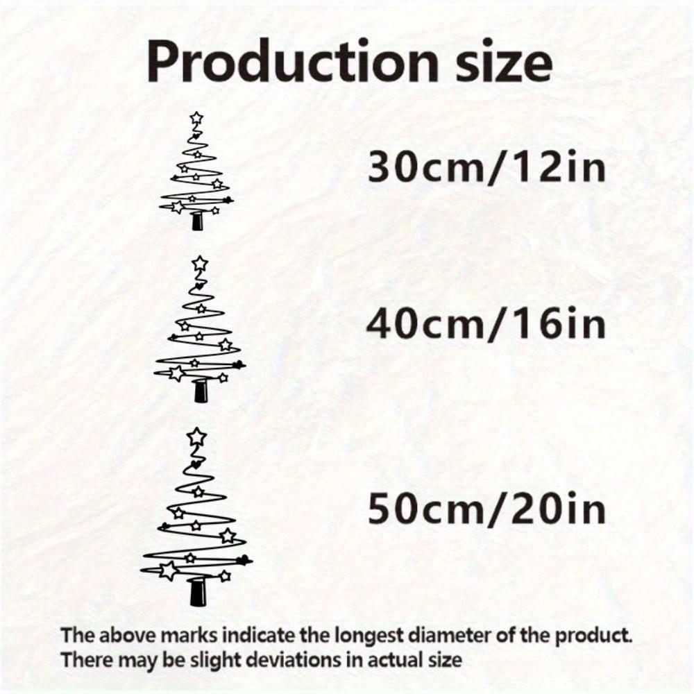 1-Piece Minimalist Xmas Tree Wall Art Metal Decor Rustproof Indoor Outdoor Holiday Home Garden Yard Decoration Sculpture Gift