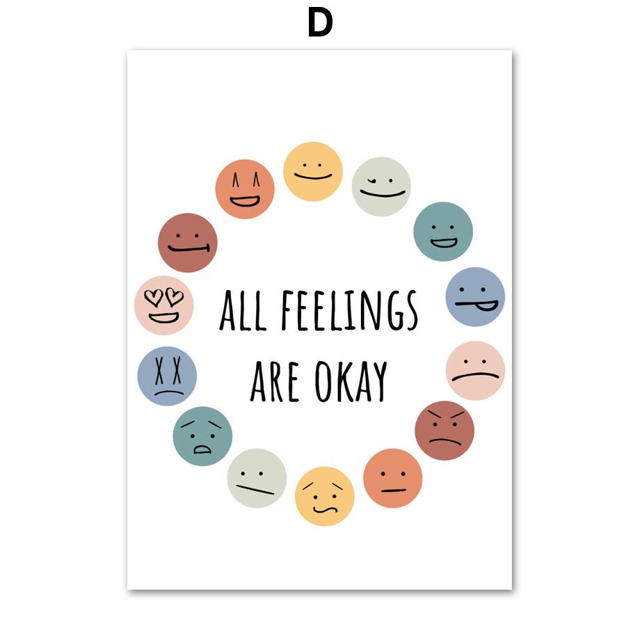 

Вдохновляющие цитаты, схема психического здоровья, настенная живопись на холсте, плакаты на скандинавскую тему и принты, настенные панно, декор для детской комнаты 30X40cm No Framed