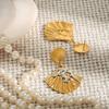  Fashion Stainless Steel Ocean Scenery Coral Shell Pendant Earrings High Quality Summer Fashion Jewellery Gift