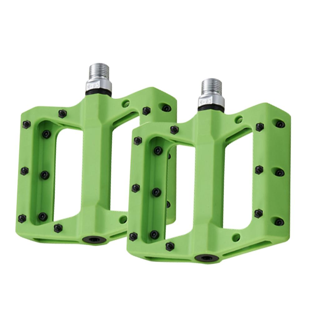 N-5 Top Sale 112x107x25mm Cheap Folding Fixed Gear E-Bike Pedal BMX / MTB Custom Bike Pedals Nylon Road Bicycle Pedals Pedal зелёный