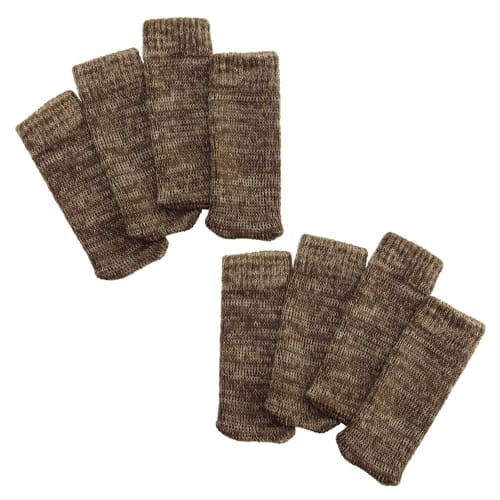 

Cojit Non-Slip Chair Socks, Woody Teak, Set of 2 [Prevents floor scratches and noise!]