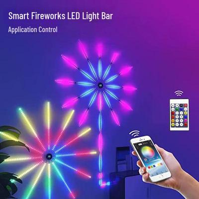 Lumière LED Fantaisie Feux d'Artifice 5V: Atmosphère Décorative Bluetooth Contrôlée par Application pour le Rythme E-Sports