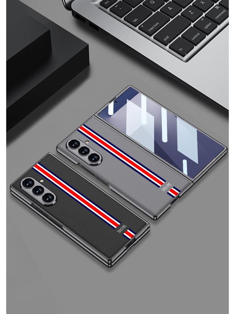 Luksusowe etui ochronne ze skóry PU dla mężczyzn na Samsung Z Fold7