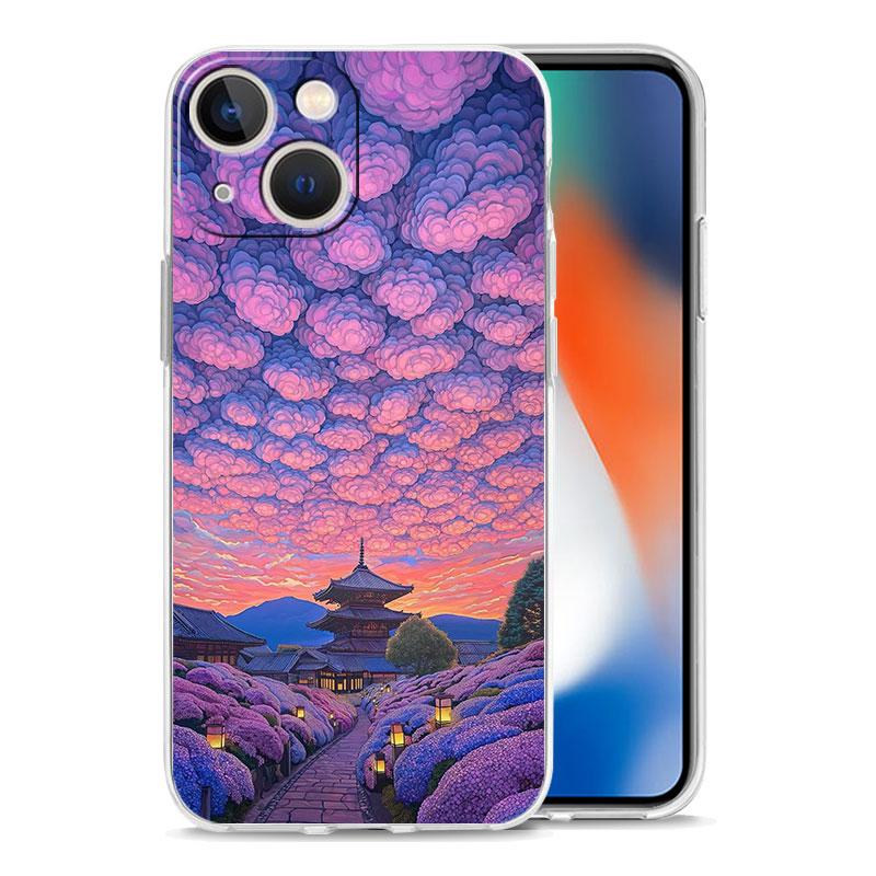 Phone Case For iPhone 17 Cases iPhone Air 16 15 12 13 14 Pro Max 7 8 Plus 16Pro iPhone11 Cover Landscape Japan Scenery