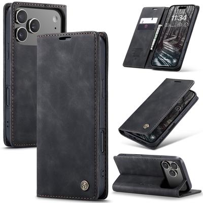 Vintage PU Leather Flip Wallet Case For IPhone 17 Pro Max/16 & Samsung S25FE - Magnetic Protective Cover