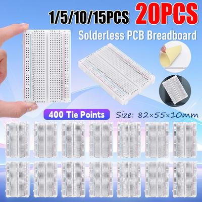 MB-102 Breadboard 400 Point Solderless PCB Bread Board Test Develop Dupont Line DIY Mini Bread Board for Bus Test Circuit Board