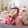 Harrystyles Flanelová měkká deka Teplá Retro deky pro postele Ložnice Obývací pokoj Deka na pohovku Cestovní pikniková deka