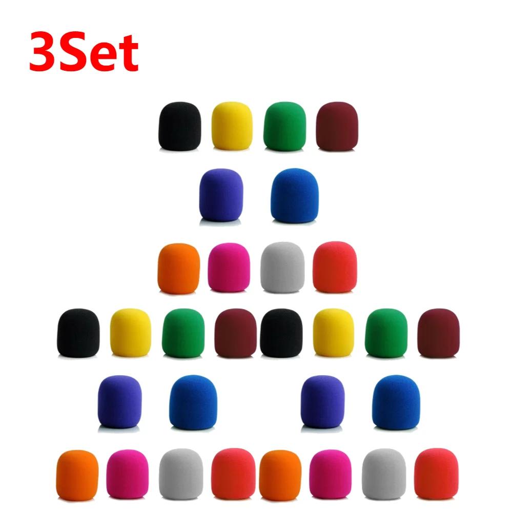 100/10PCS Mic Sponge Covers 10/1Set Anti-Spray Karaoke DJ Mic Foam Protective Sleeves 10 Colors Wireless Microphone Pop Filters