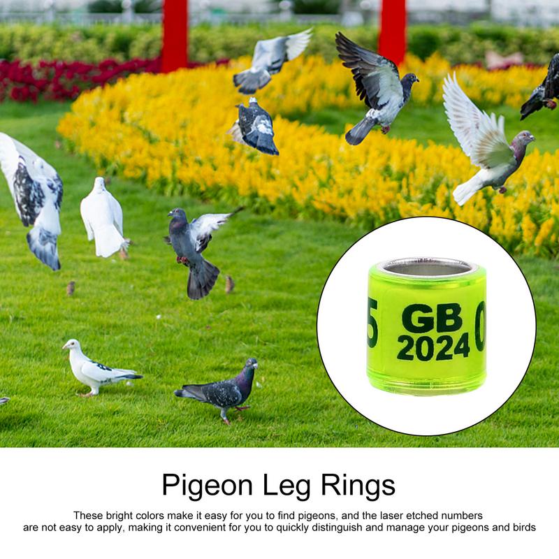 Pigeon Identification Rings 50pcs Safe Birdhouse Accessories Universal Pigeon Supplies Bands Bird Foot Rings For Racing Parrot