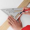 Carpenter Square Multifunctional Protractor Angles Try Square 45 & 90 Degree Angles Marking Gauge with Level & Ruler